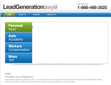 Tablet Screenshot of leadgenerationlawyer.com